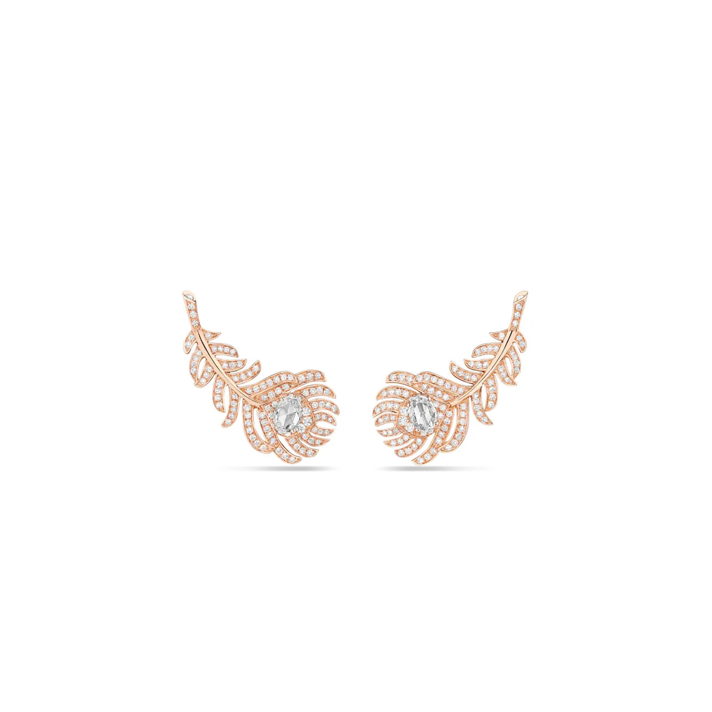 B0vcher0n plume de paon small ear clips jco01323